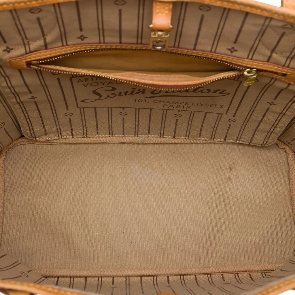 Louis Vuitton Monogram Neverfull MM Brown Very good - Model View