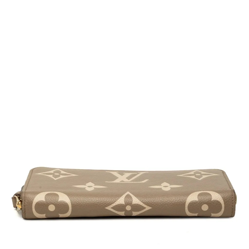 Louis Vuitton Bicolor Monogram Empreinte Giant Zippy Wallet Brown Leather Good - Inside View