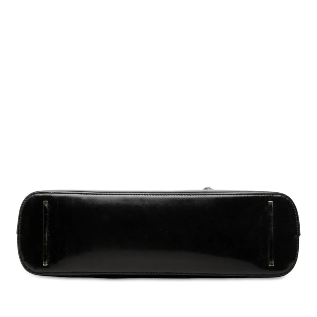 Gucci Patent Shoulder Bag Black Leather Good - Inside View