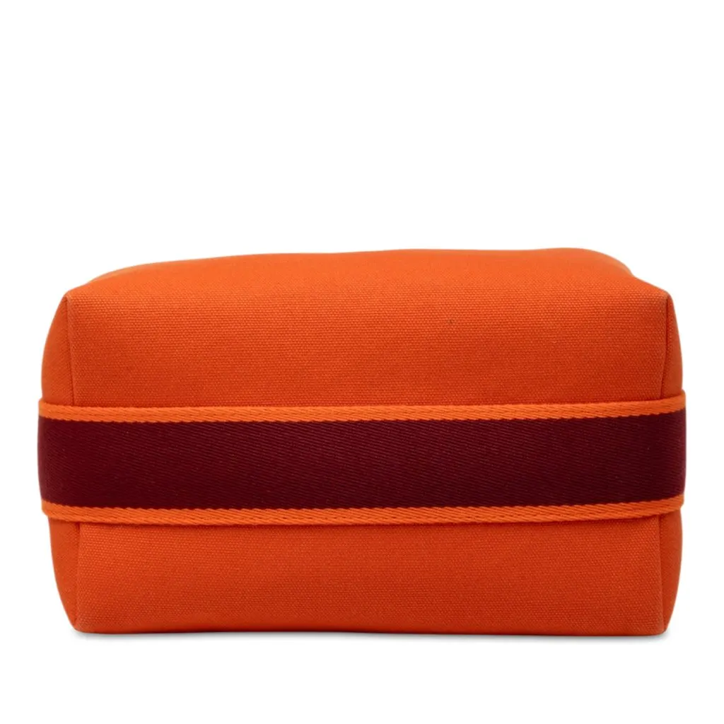 Hermès Small Toile Bride A Brac Case Orange Canvas Very good - Inside View