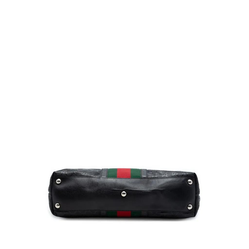 Gucci Fiat 500 Large GG Imprime Web Tote Black Very good - Inside View