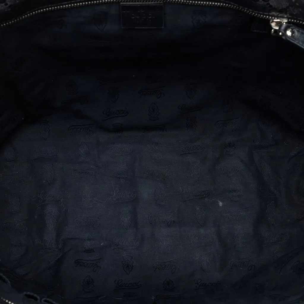 Gucci Fiat 500 Large GG Imprime Web Tote Black Very good - Model View