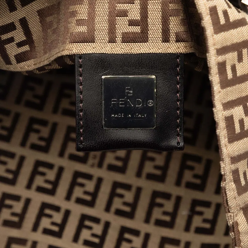 Fendi Zucchino Canvas Tote Beige Very good - Box View
