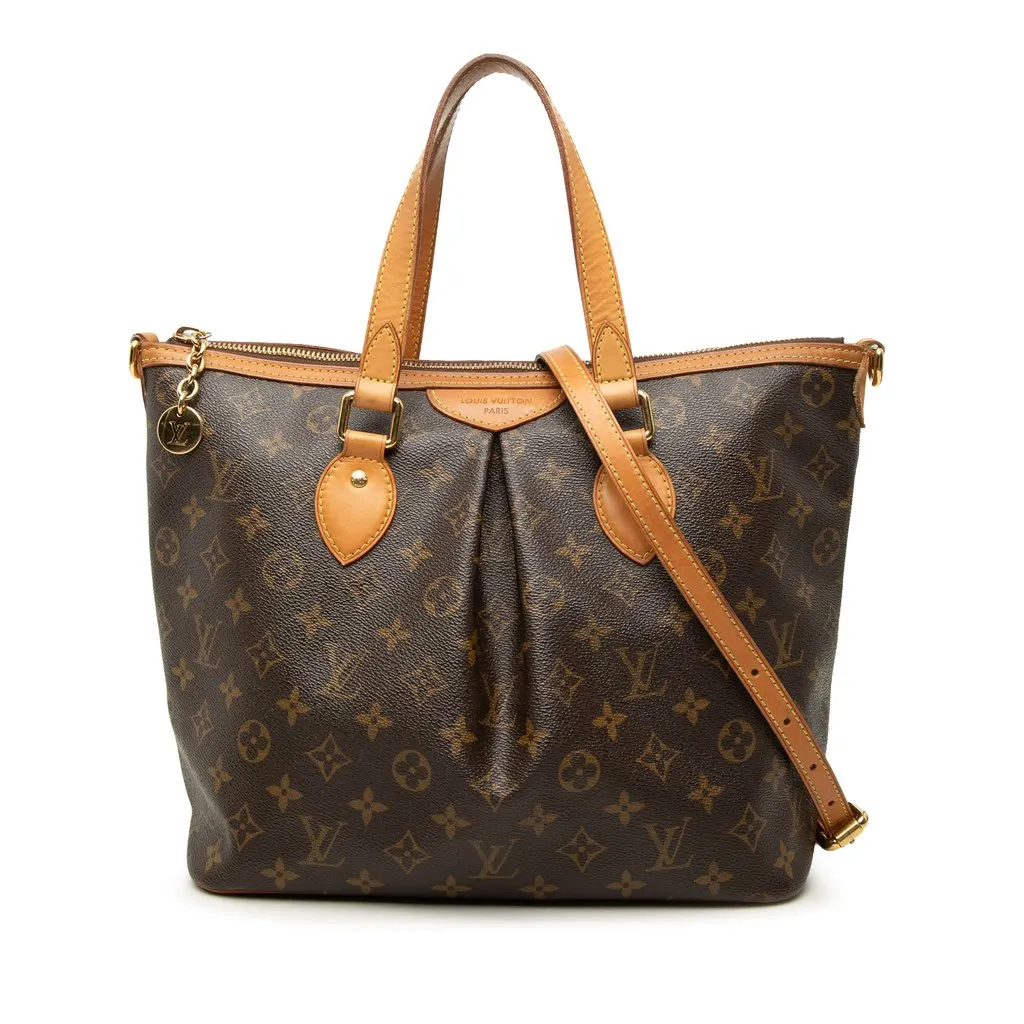 Louis Vuitton Monogram Palermo PM Brown Very good - Front View