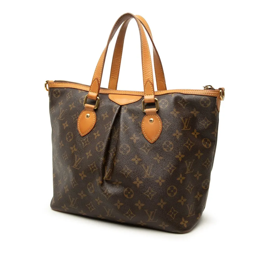 Louis Vuitton Monogram Palermo PM Brown Very good - Back View