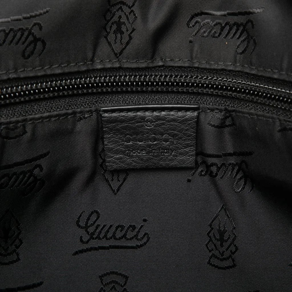 Gucci Guccissima Messenger Bag Black Leather Very good - Box View