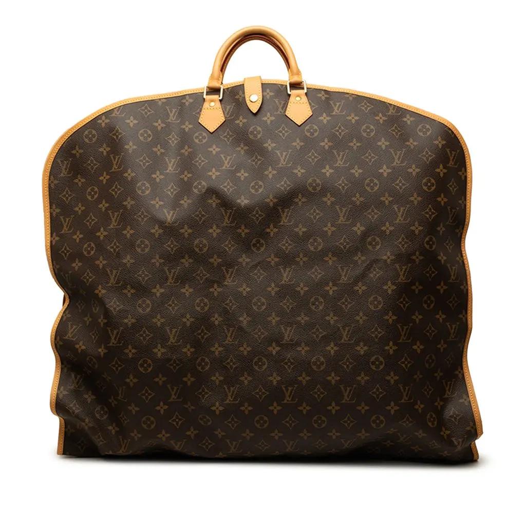 Louis Vuitton Monogram Housse Porte Habits Garment Cover Brown Canvas Good - Front View