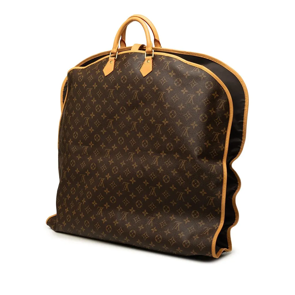 Louis Vuitton Monogram Housse Porte Habits Garment Cover Brown Canvas Good - Back View