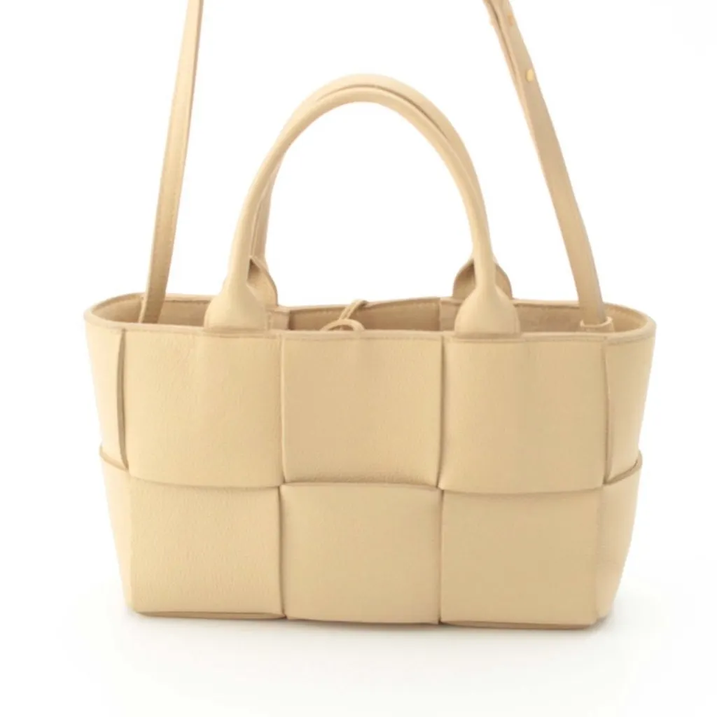 Bottega Veneta Small Lambskin Maxi Intreccio Arco Tote