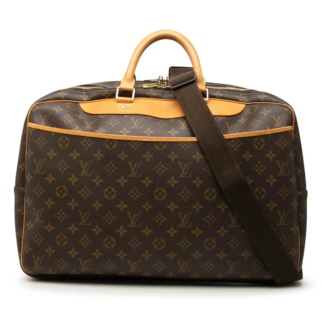 Louis Vuitton Monogram Alize 24 Heures Brown Very good - Front View