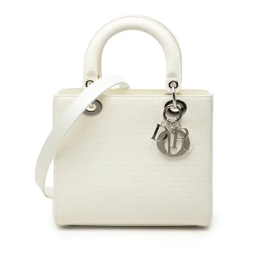 Dior Medium Patent Microcannage Lady Dior