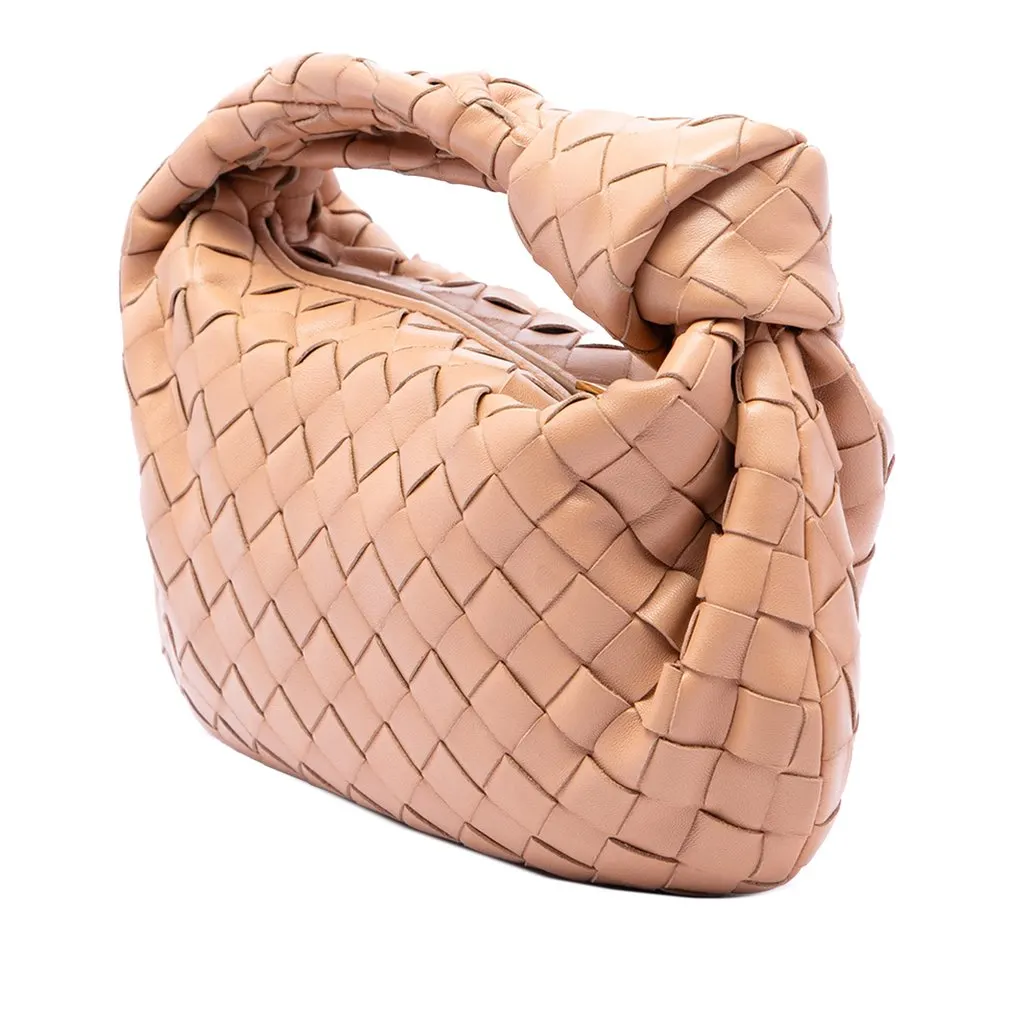Bottega Veneta Mini Nappa Intrecciato Jodie Brown Leather Very good - Back View