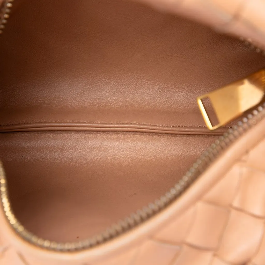 Bottega Veneta Mini Nappa Intrecciato Jodie Brown Leather Very good - Model View