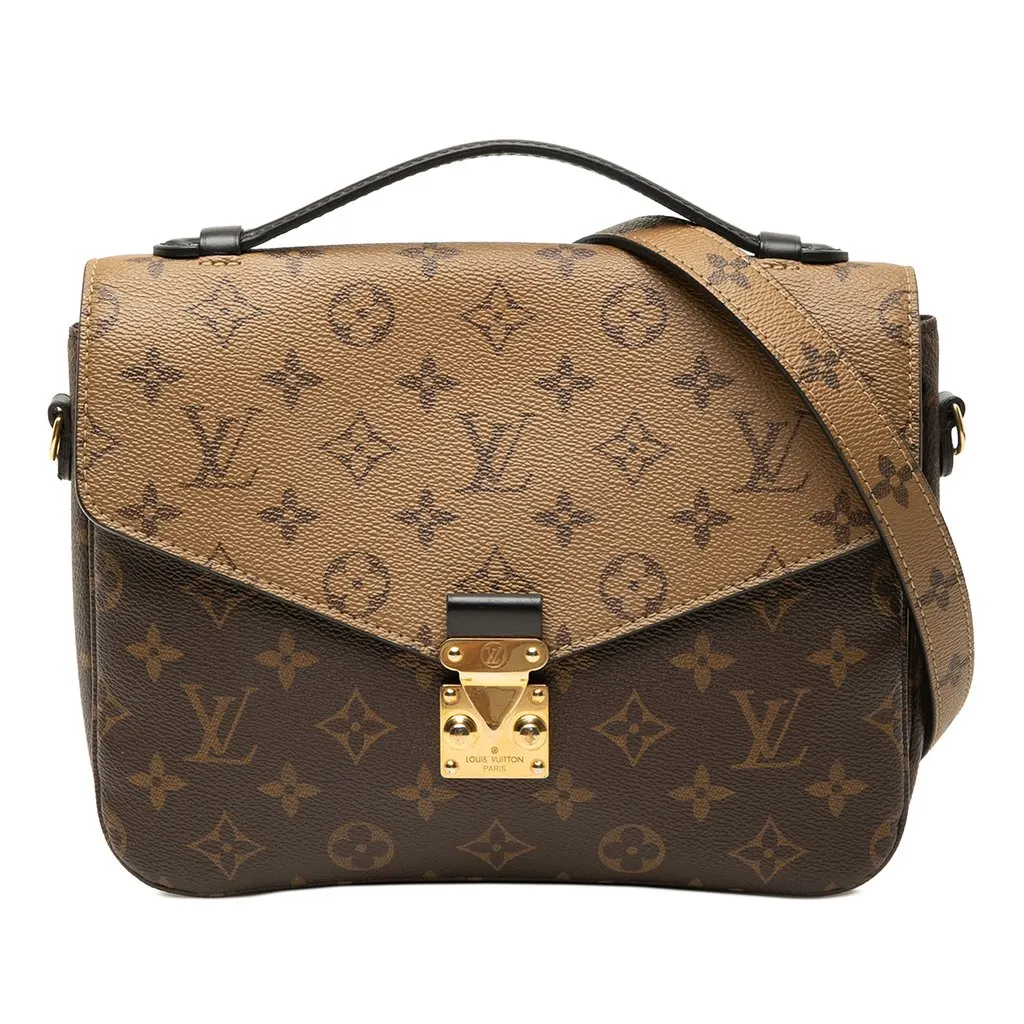 Louis Vuitton Monogram Reverse Pochette Metis Brown Very good - Front View