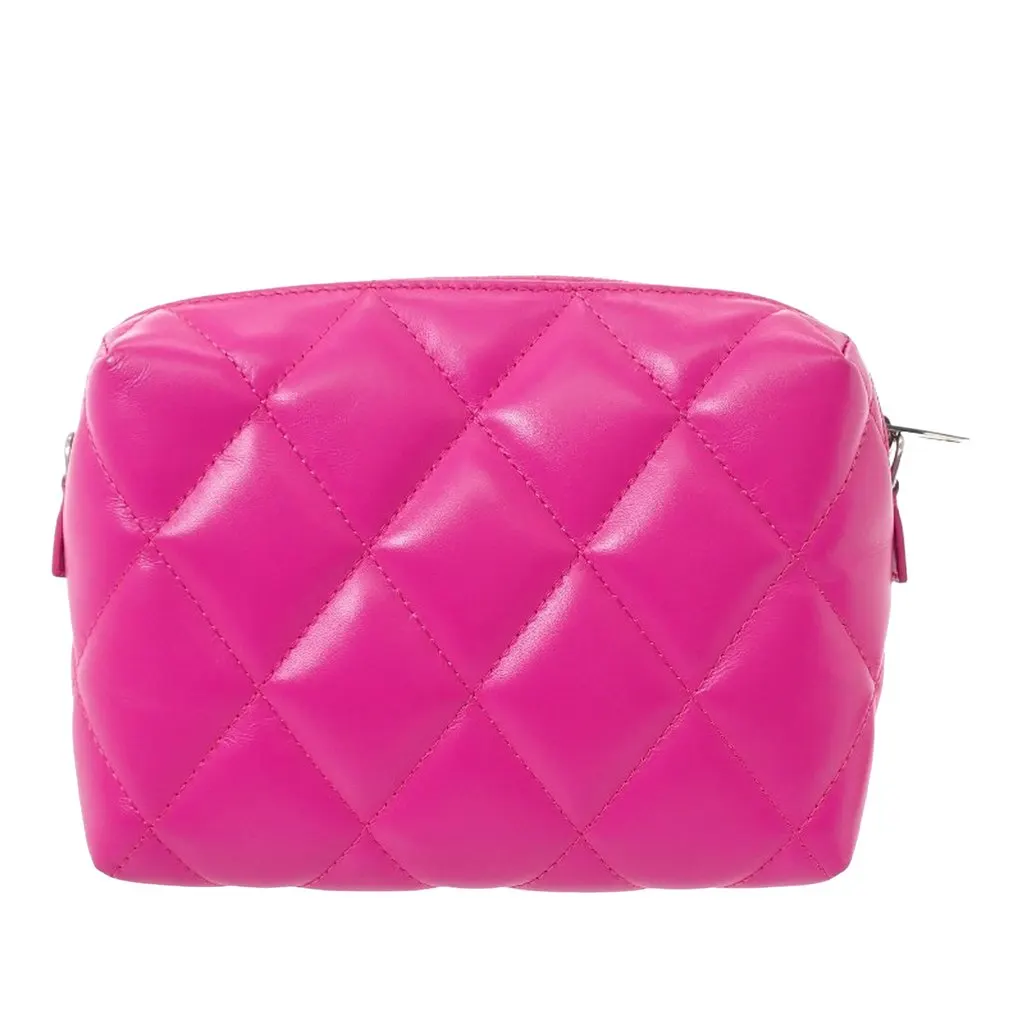 Balenciaga Quilted Nappa Touch B Camera Bag XS Pink Leather Very good - Back View