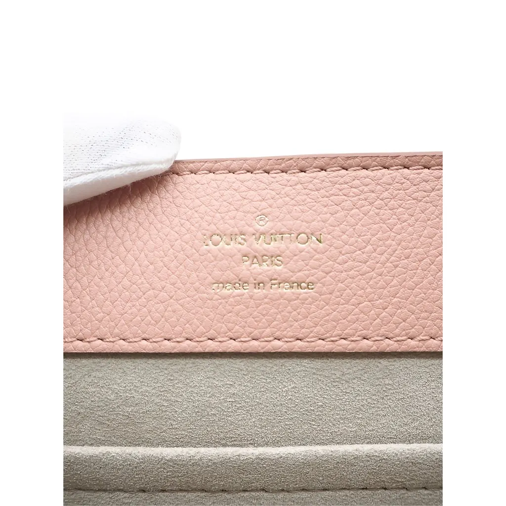 Louis Vuitton Taurillon Mini LockMe Ever Pink Leather Good - Model View