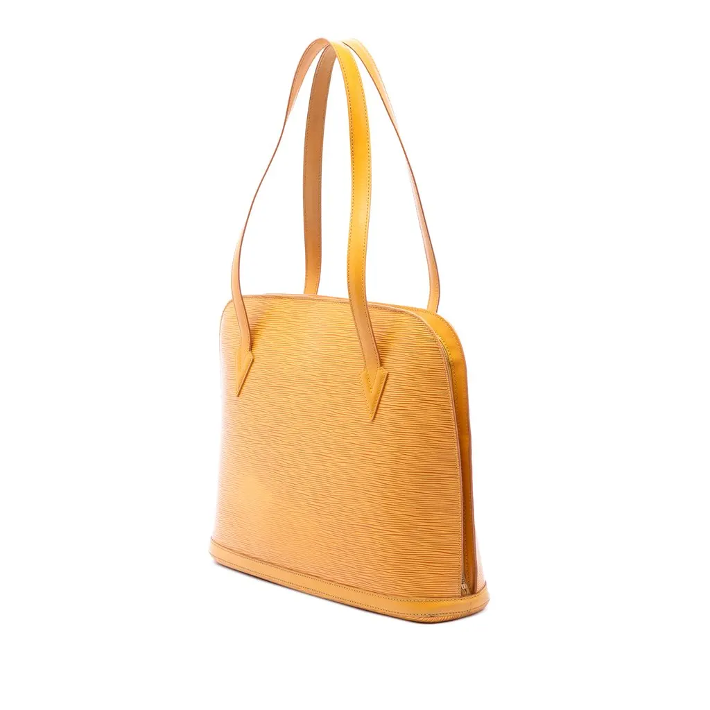 Louis Vuitton Epi Lussac Yellow Leather Good - Back View