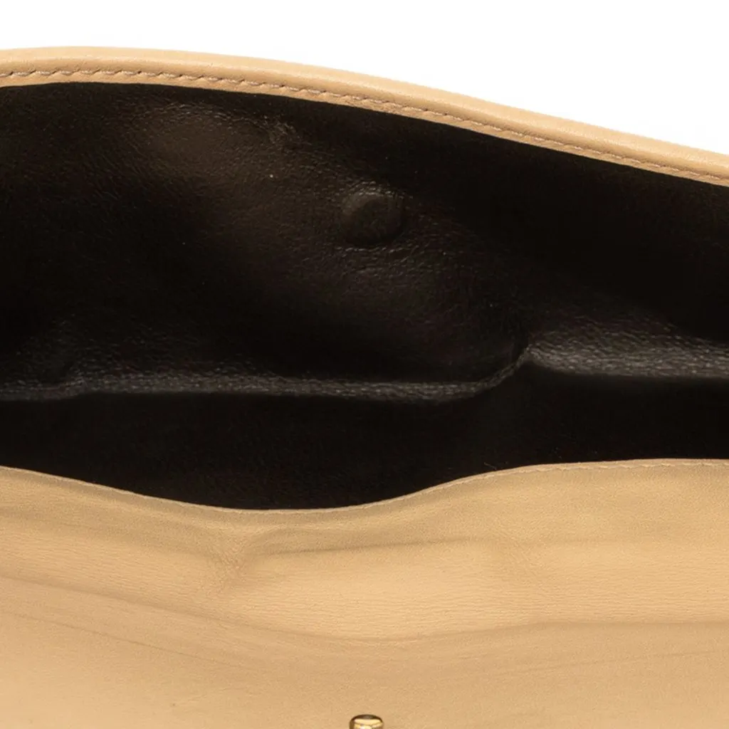 Gucci Guccissima Long Wallet Beige Leather Very good - Model View