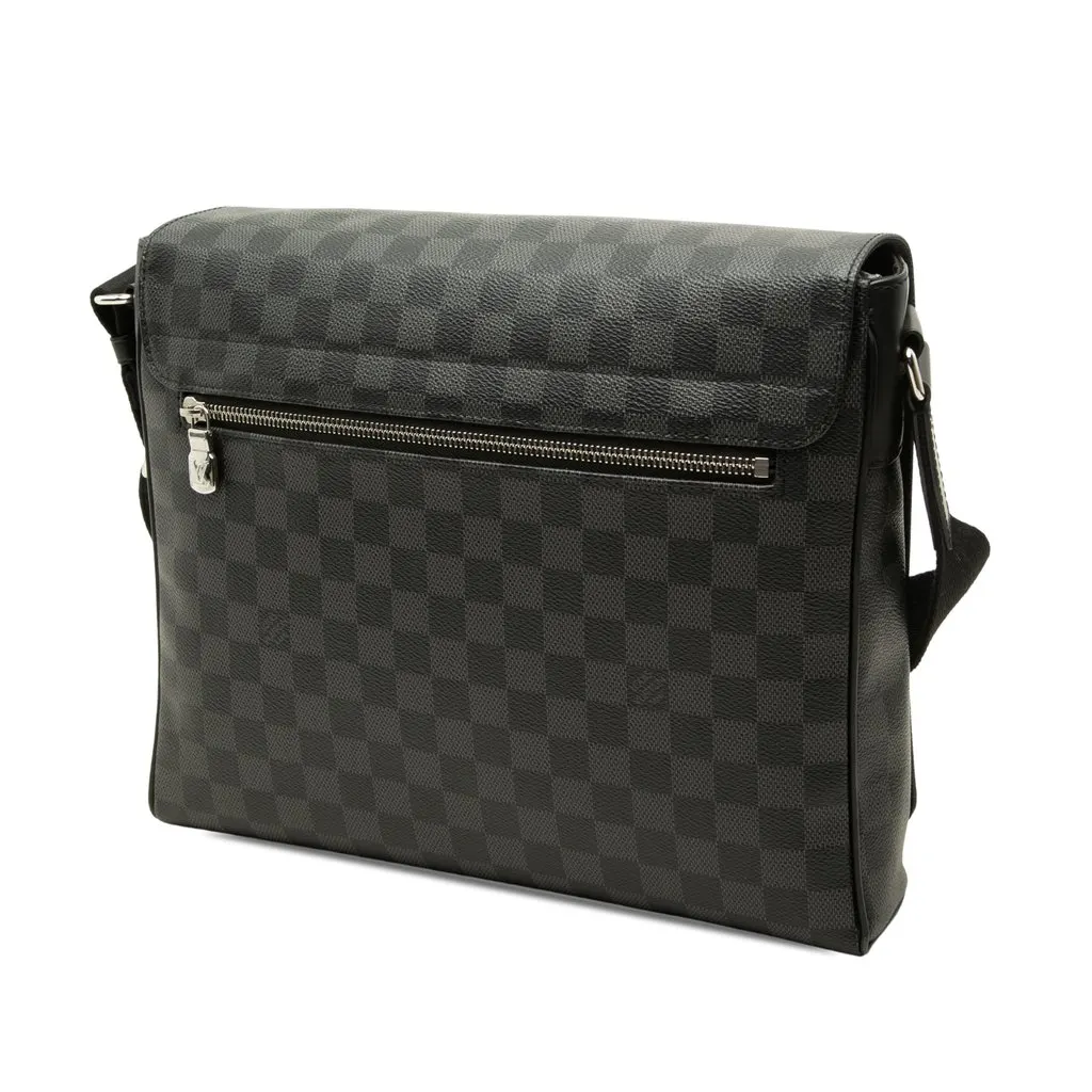 Louis Vuitton Damier Graphite District PM Black Canvas Good - Back View