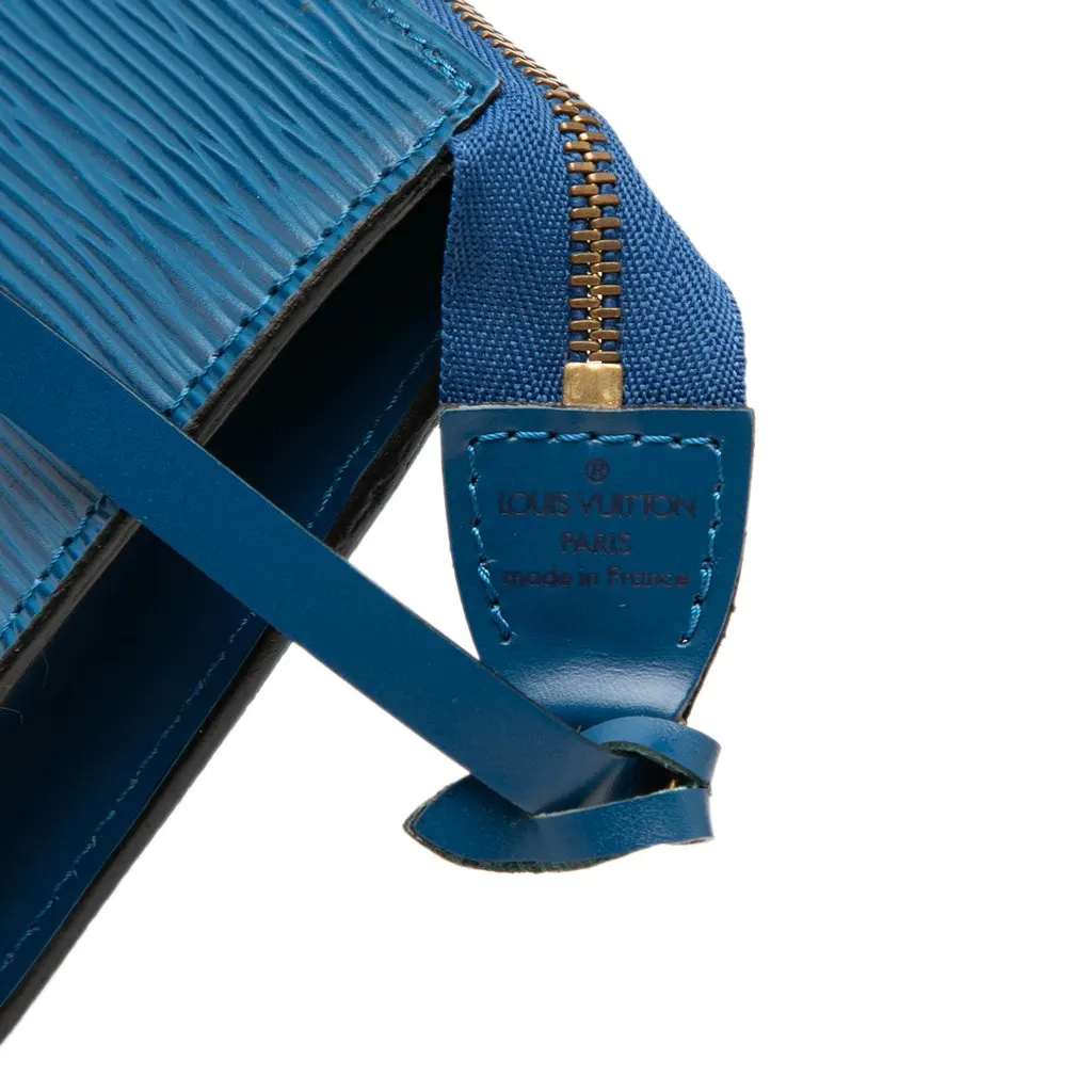 Louis Vuitton Epi Pochette Accessoires Blue Leather Good - Box View