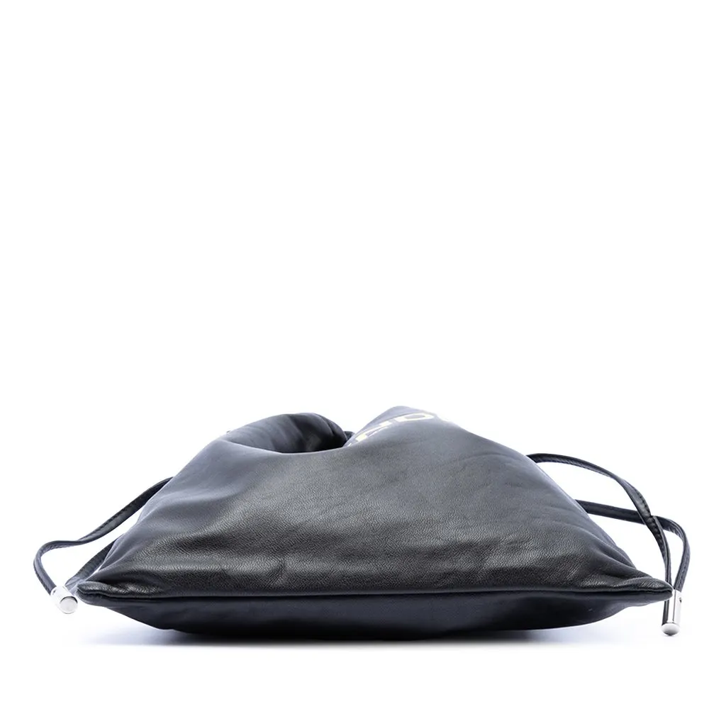 Fendi Leather Pack Pouch Bag Black Leather Very good - Inside View
