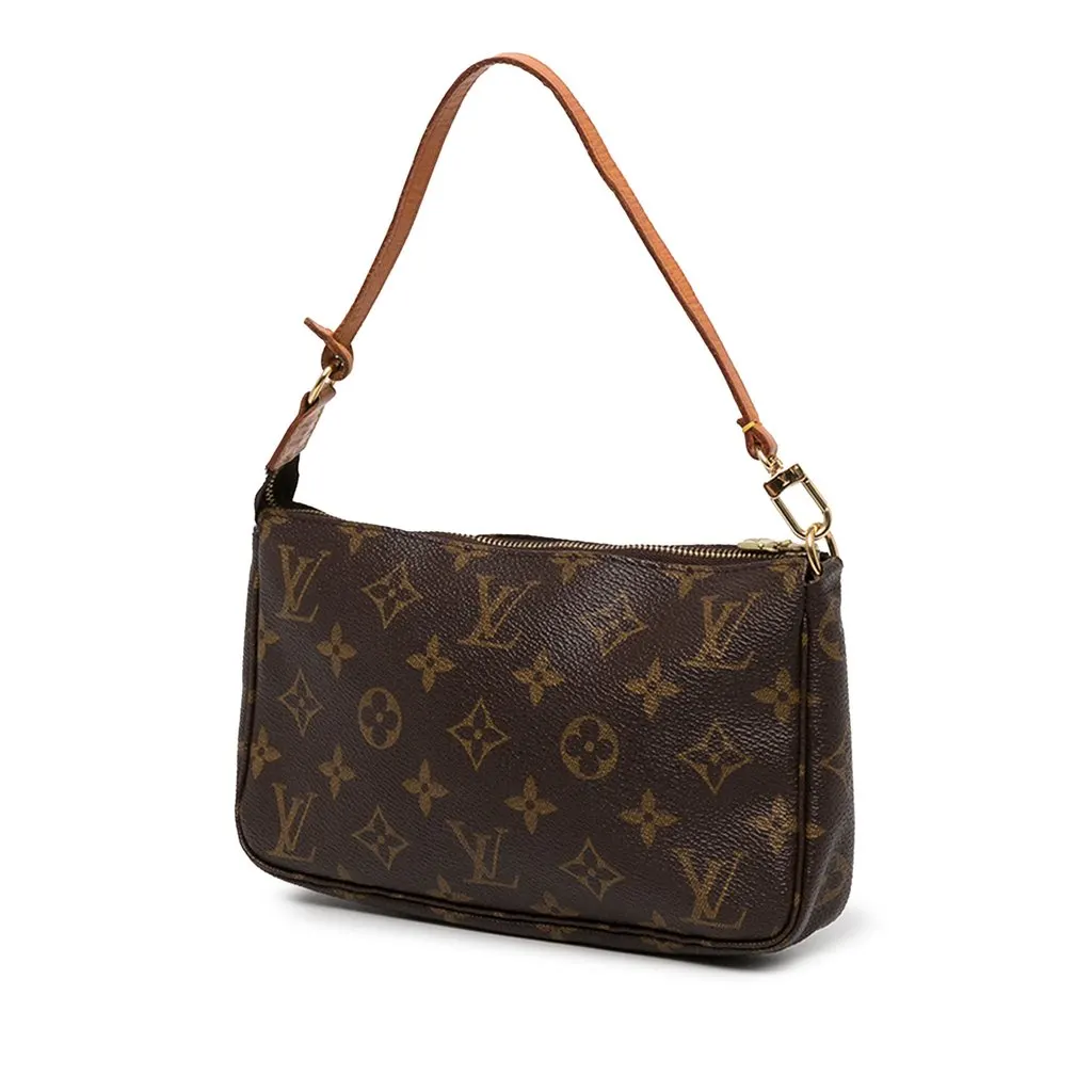 Louis Vuitton Monogram Pochette Accessoires Brown Canvas Very good - Back View