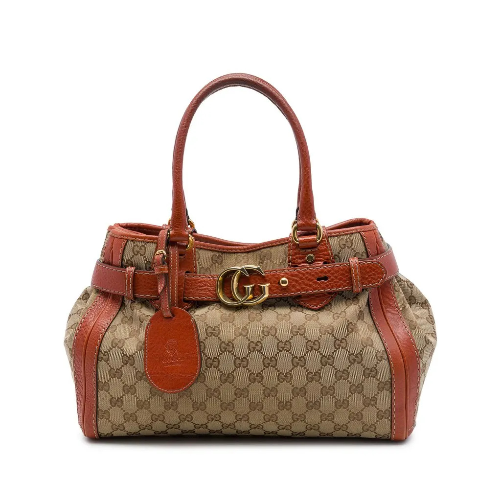 Gucci GG Canvas Running Tote Beige Canvas Very good - Front View