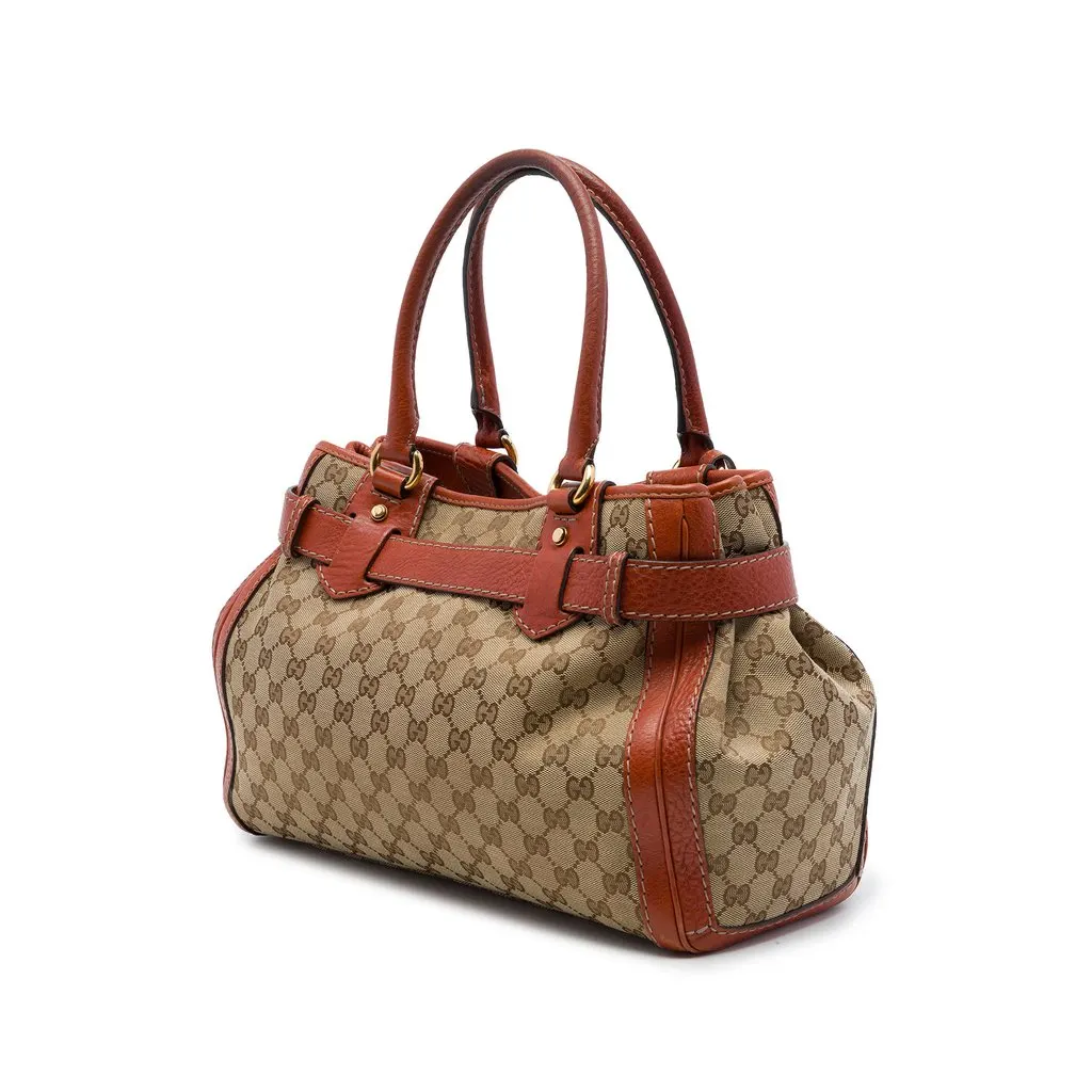 Gucci GG Canvas Running Tote Beige Canvas Very good - Back View