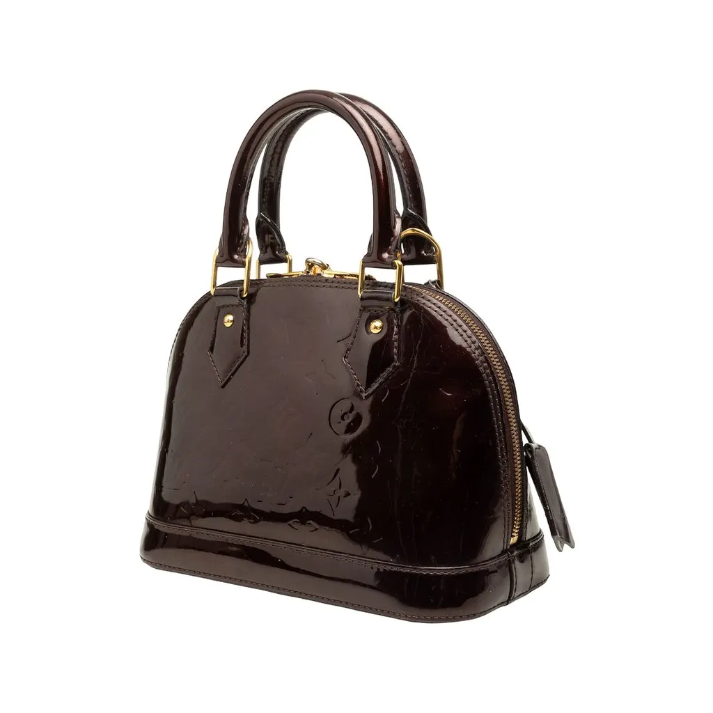Louis Vuitton Monogram Vernis Alma BB Purple Leather Good - Back View