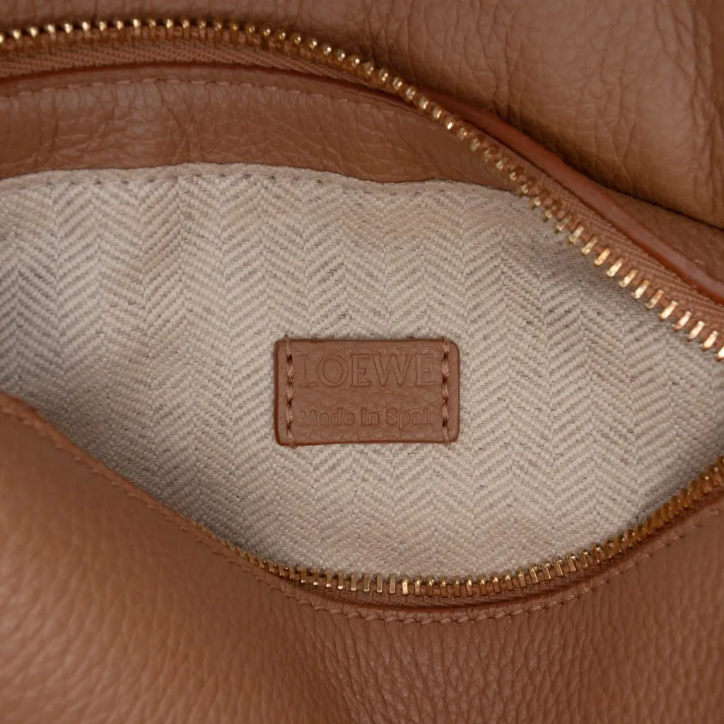 LOEWE Mini Calfskin Puzzle Edge Satchel Brown Leather Very good - Box View
