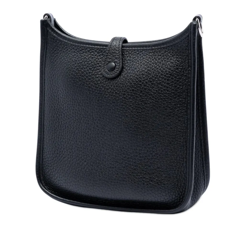 Hermès Clemence Evelyne 16 Amazone Black Leather Very good - Back View