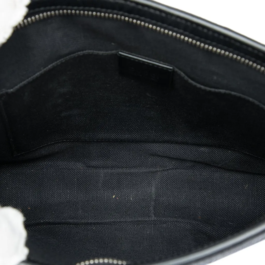 Gucci GG Supreme Web Clutch Black Very good - Model View
