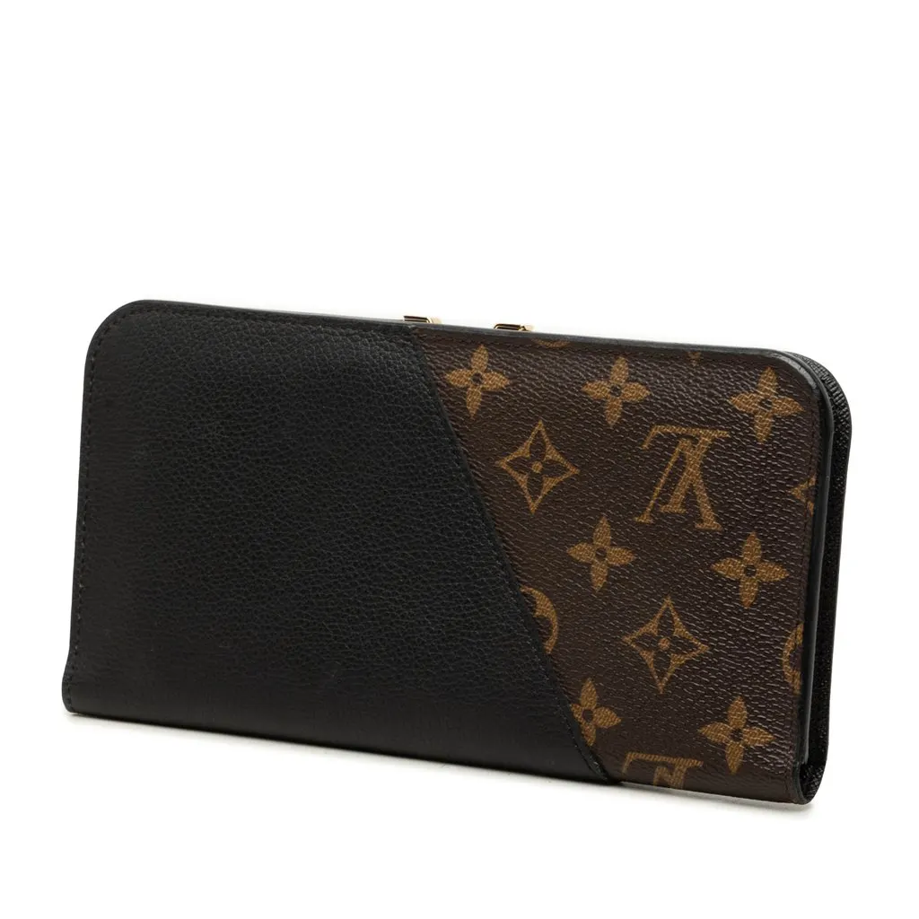 Louis Vuitton Monogram Kimono Wallet Brown Canvas Good - Back View