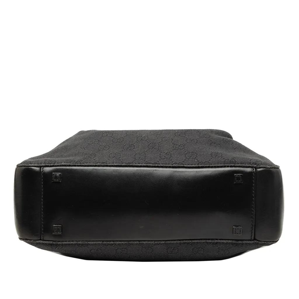 Gucci GG Denim Shoulder Bag Black Very good - Inside View