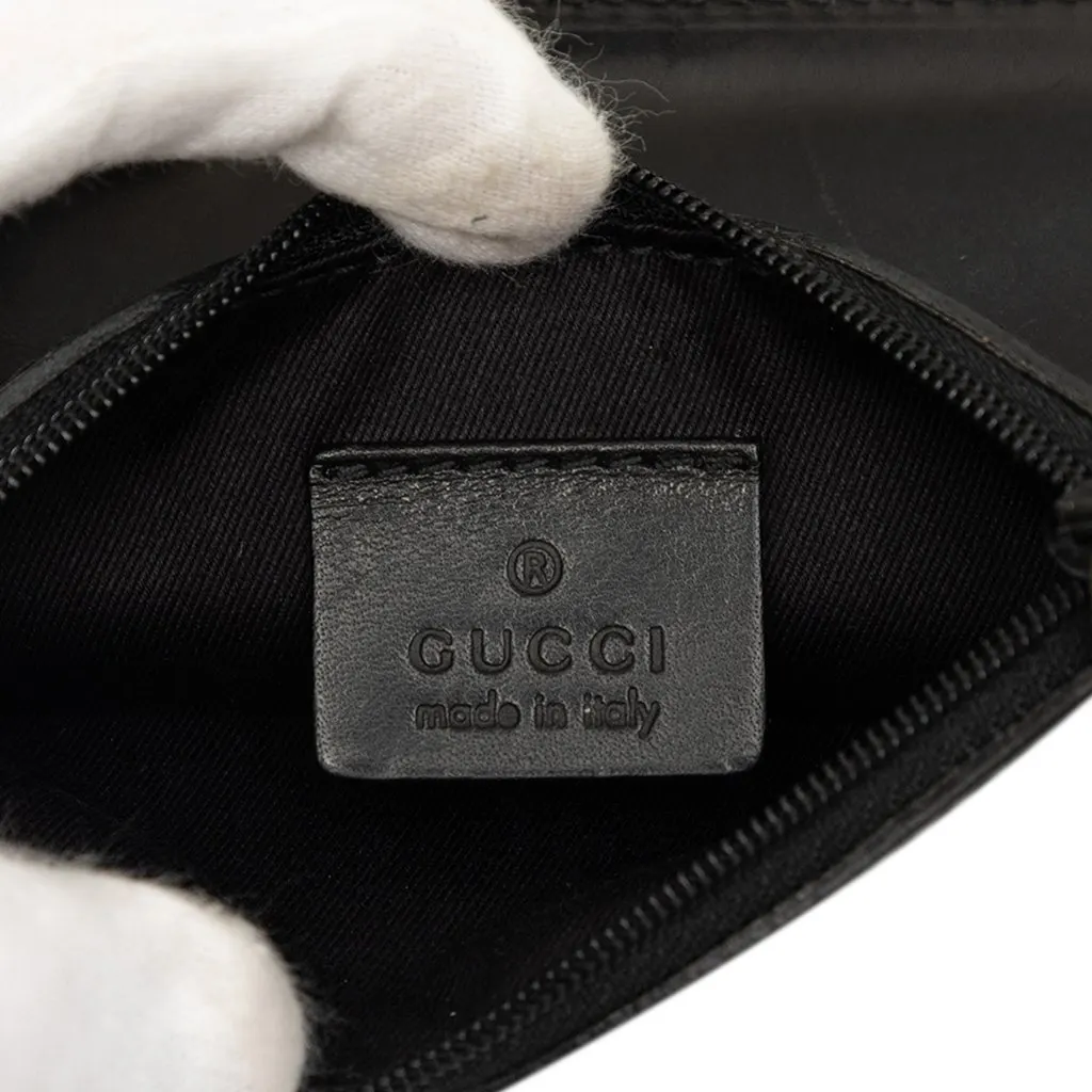 Gucci GG Denim Shoulder Bag Black Very good - Box View