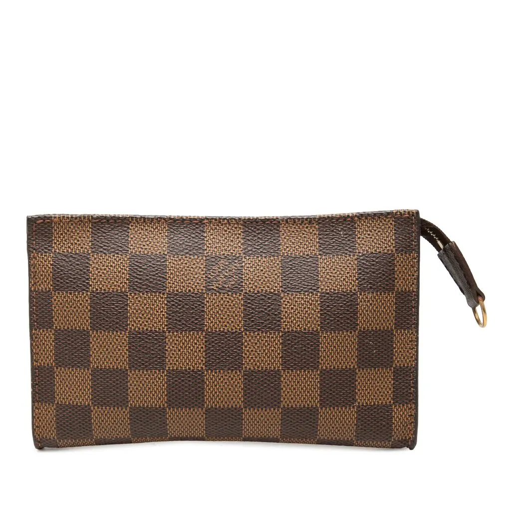 Louis Vuitton Damier Ebene Marais Pouch Brown Very good - Front View