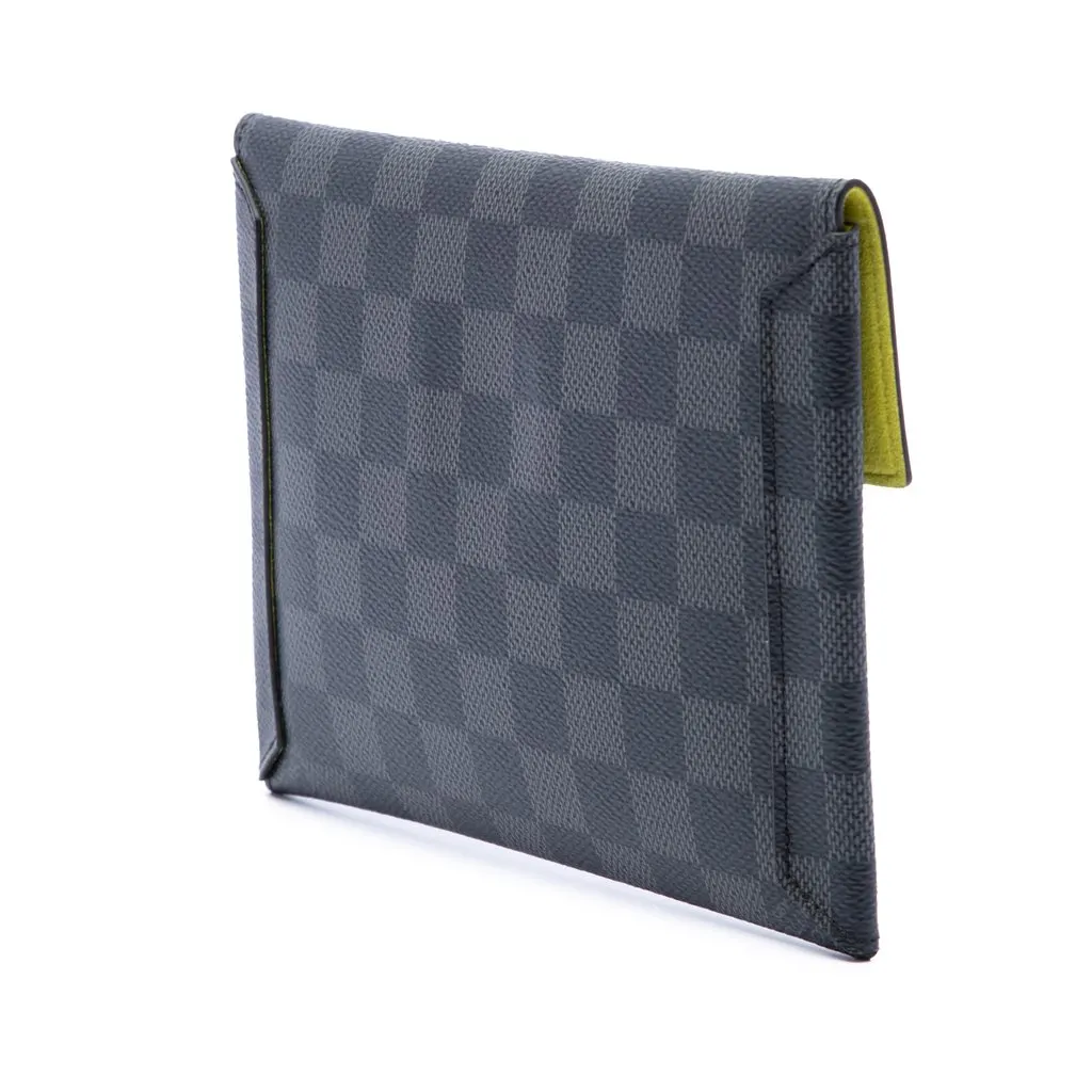 Louis Vuitton Damier Graphite Alpha Pochette MM Black Very good - Back View