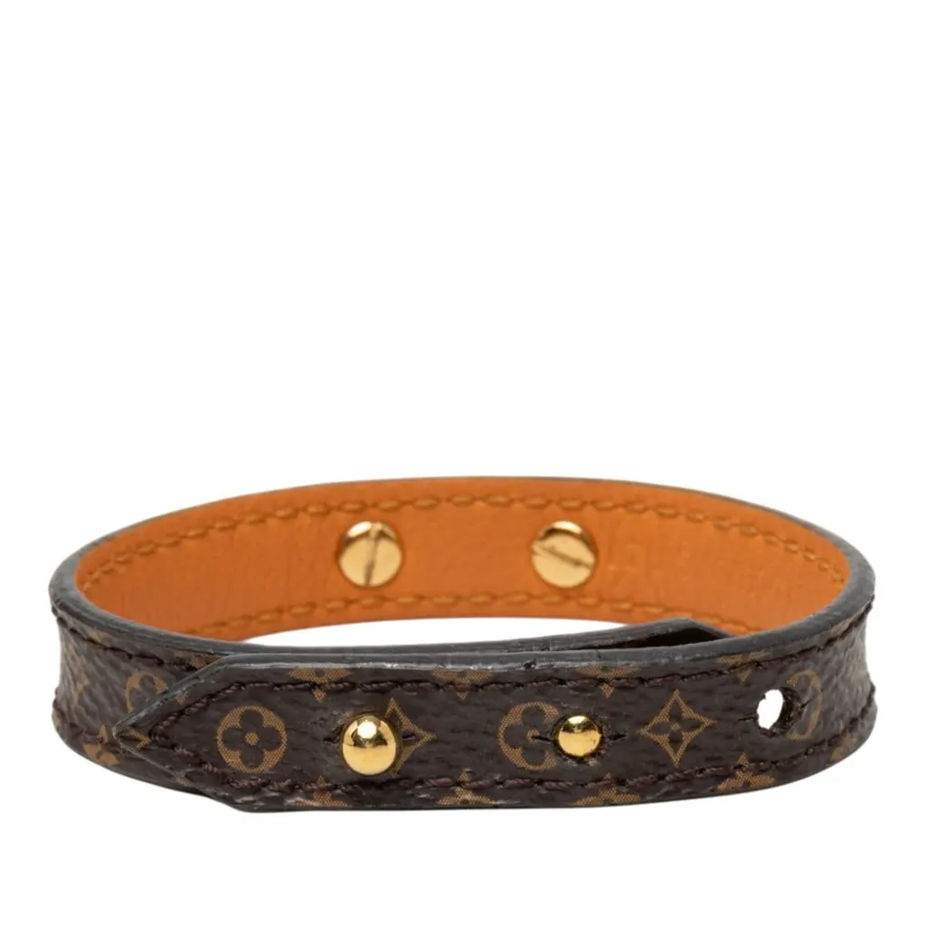 Louis Vuitton Monogram Logomania Bracelet 17 Brown Very good - Inside View