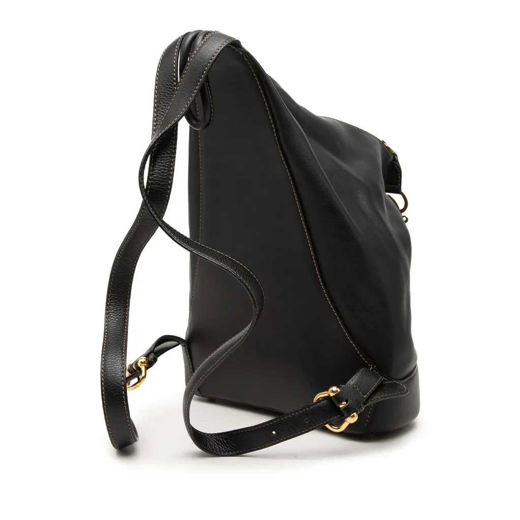 Loewe Leather Anton Backpack Black Leather Very good - Back View