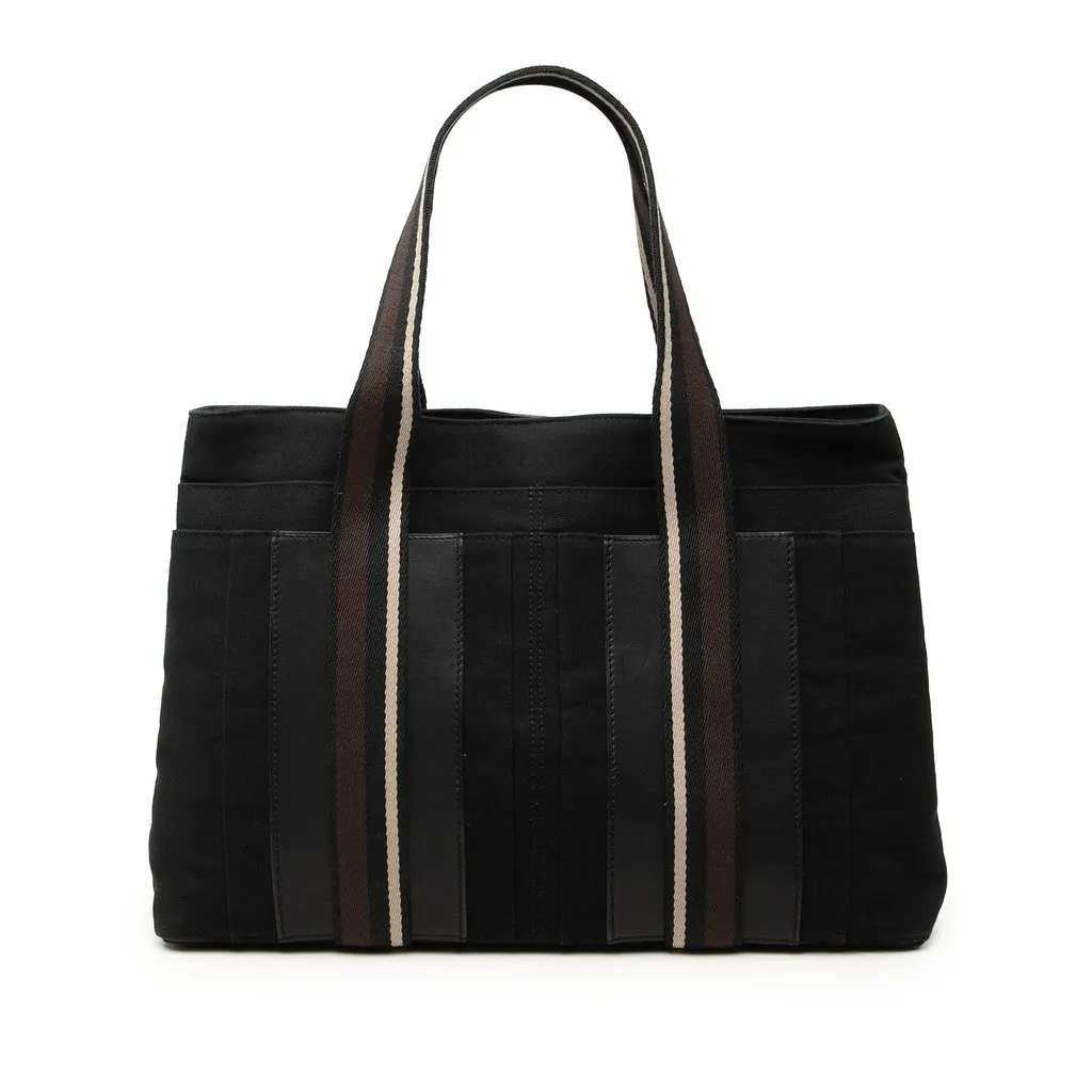 Hermès Canvas Sac Troca Horizontal MM Black Very good - Front View