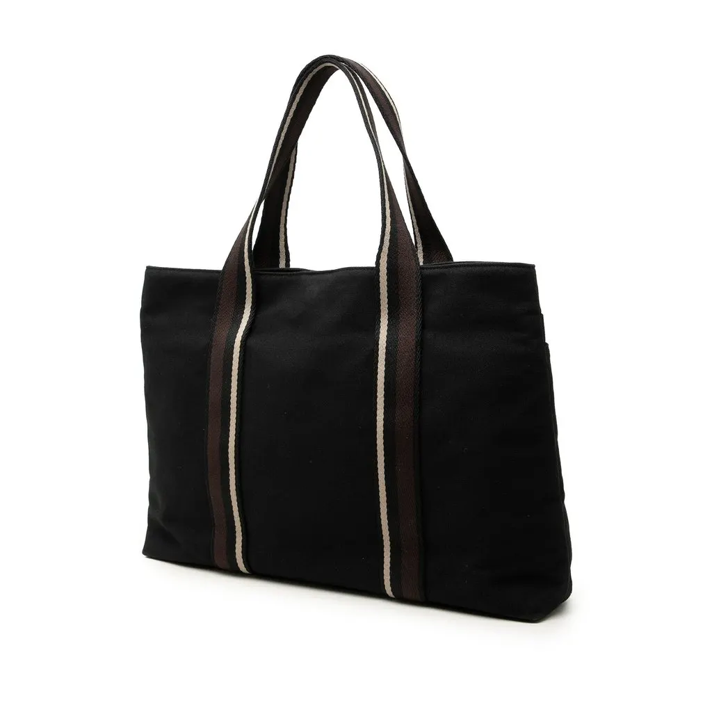 Hermès Canvas Sac Troca Horizontal MM Black Very good - Back View