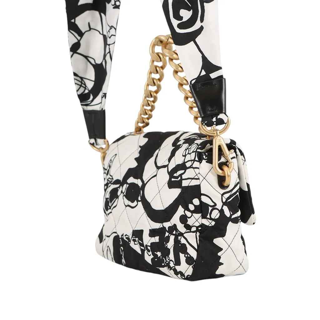 Chanel Mini Printed Canvas Deer Coco Flap White Very good - Back View
