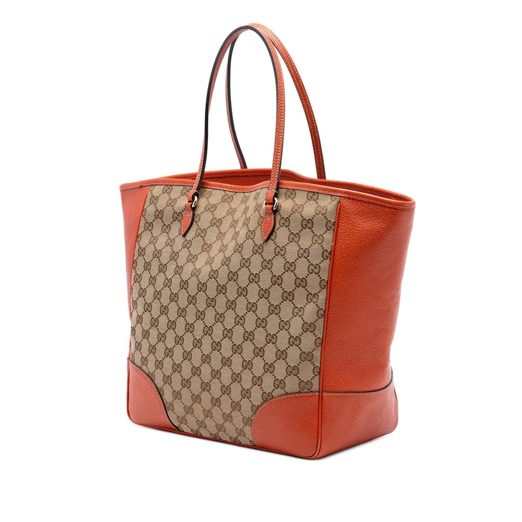 Gucci GG Canvas Bree Tote Beige Very good - Back View