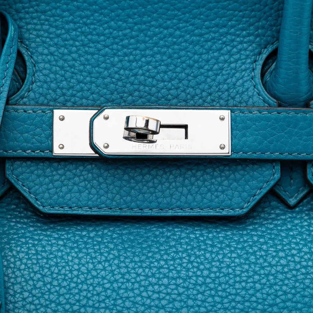 Hermès Clemence Verso Birkin Retourne 35 Blue Leather Very good - Box View