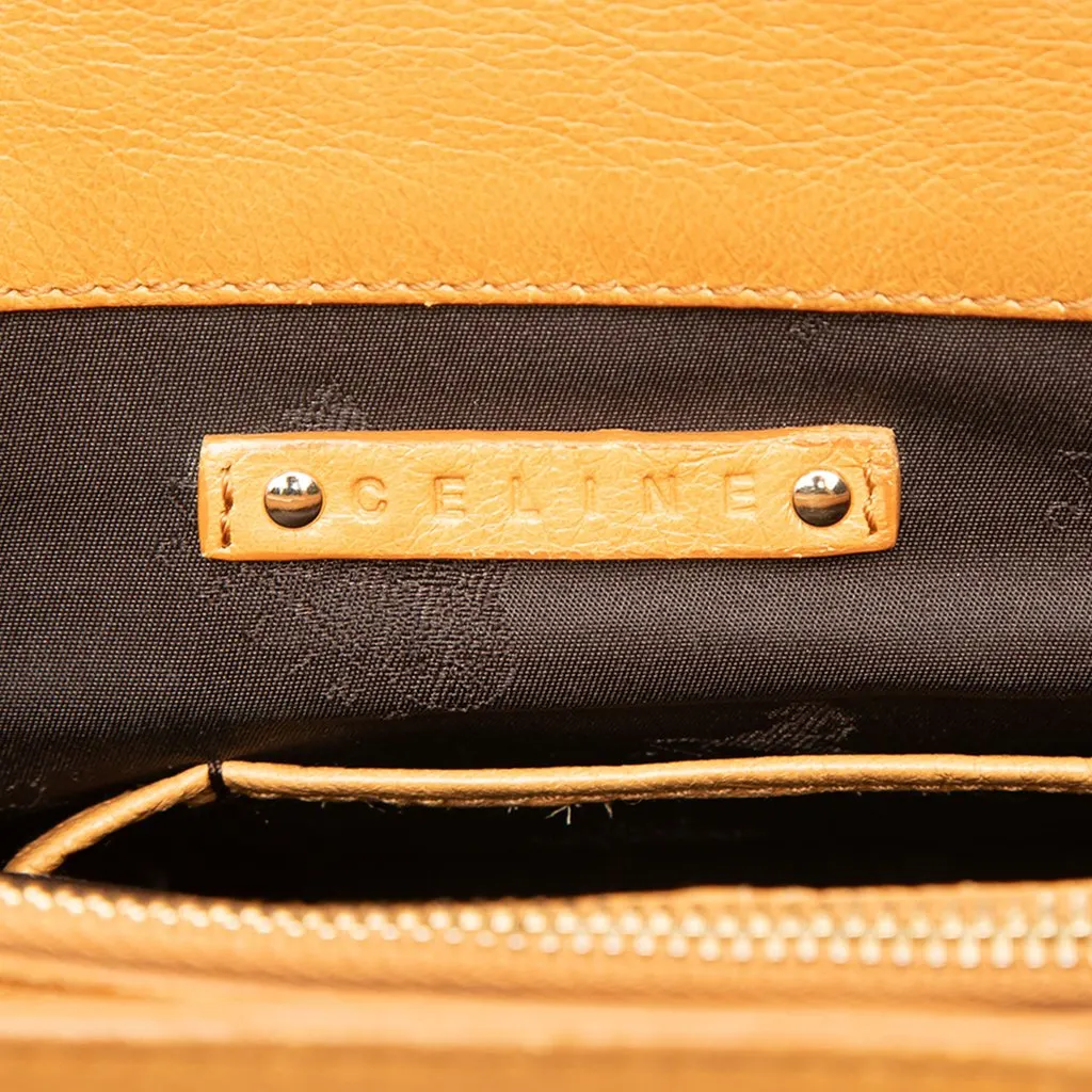 Celine Leather Boogie Pocket Handbag Yellow Leather Good - Box View