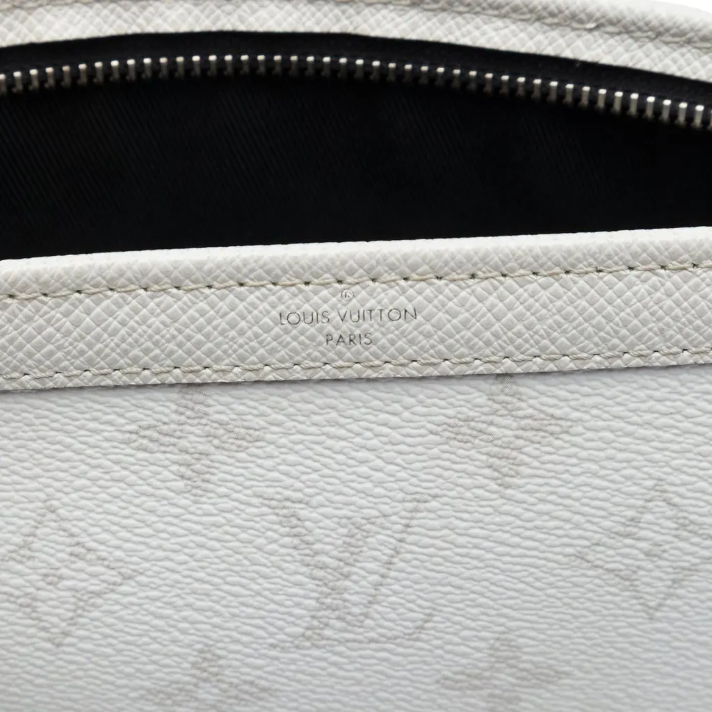 Louis Vuitton Monogram Taigarama Gaston Wearable Wallet White Leather Very good - Box View