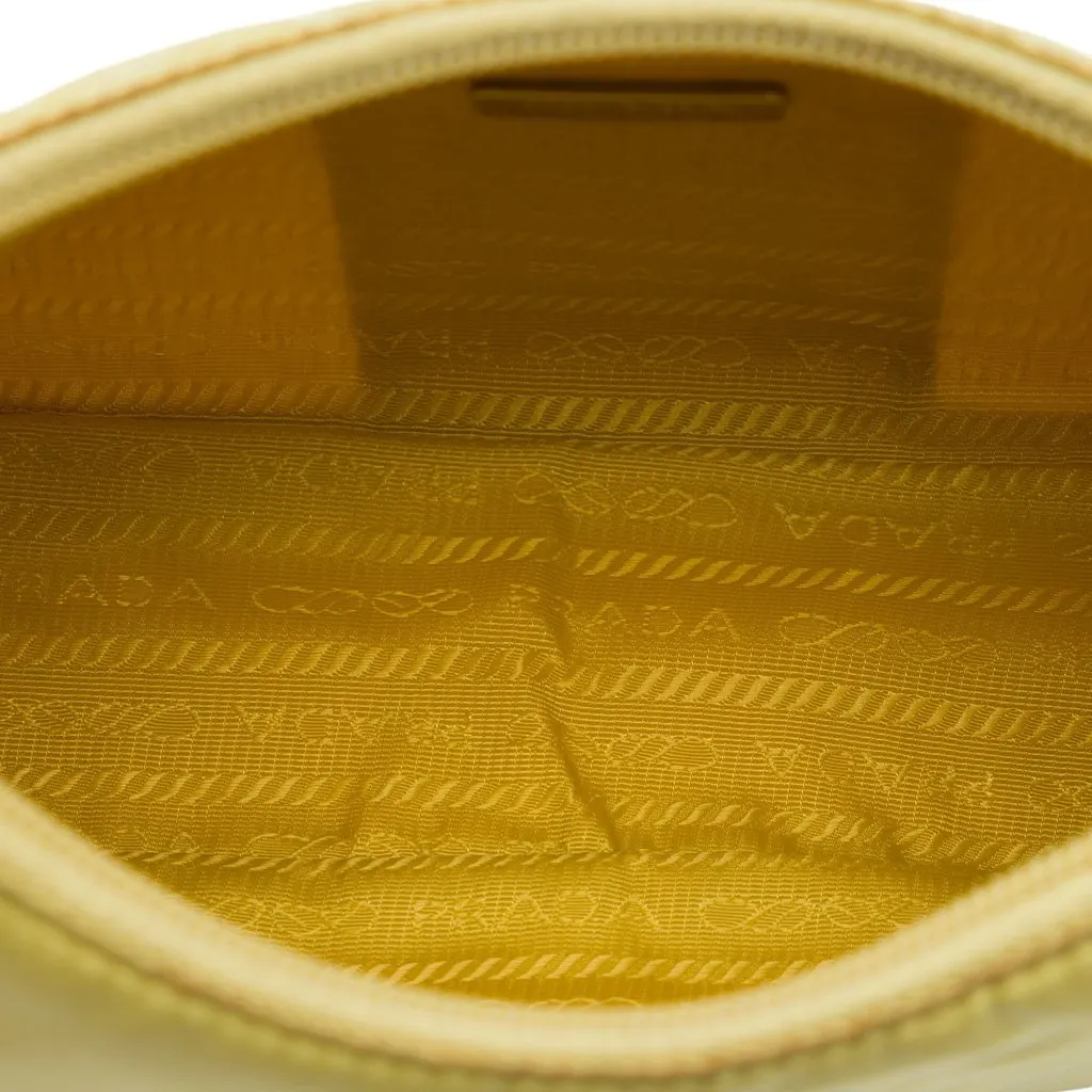 Prada Mini Tessuto Re Edition 2000 Shoulder Bag Yellow Polyamide Very good - Model View