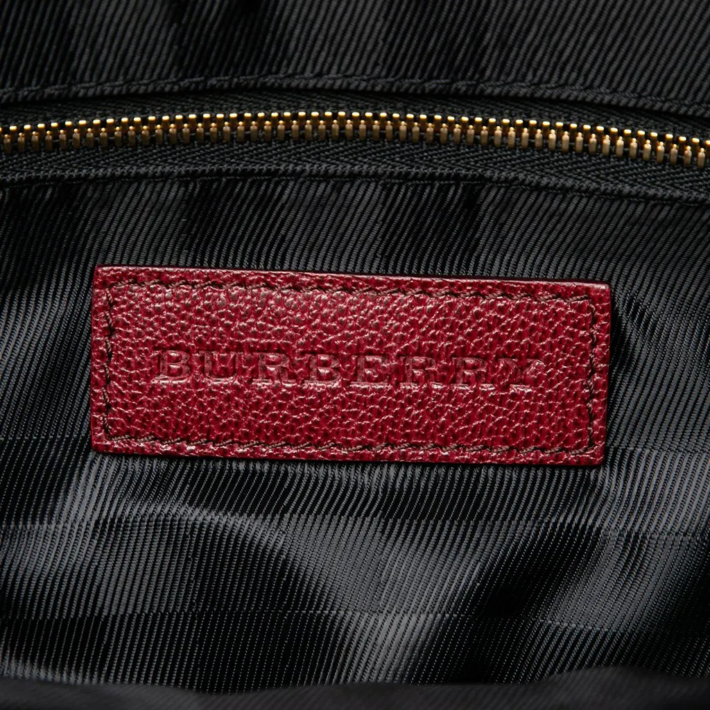 Burberry Leather Bartow Satchel Red Leather Very good - Box View