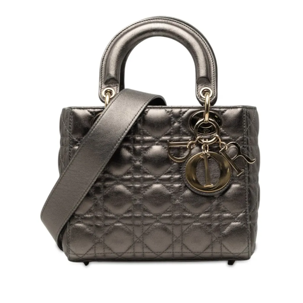 Dior Small Metallic Lambskin Cannage My ABCDior Lady Dior MultiColor Leather Very good - Front View