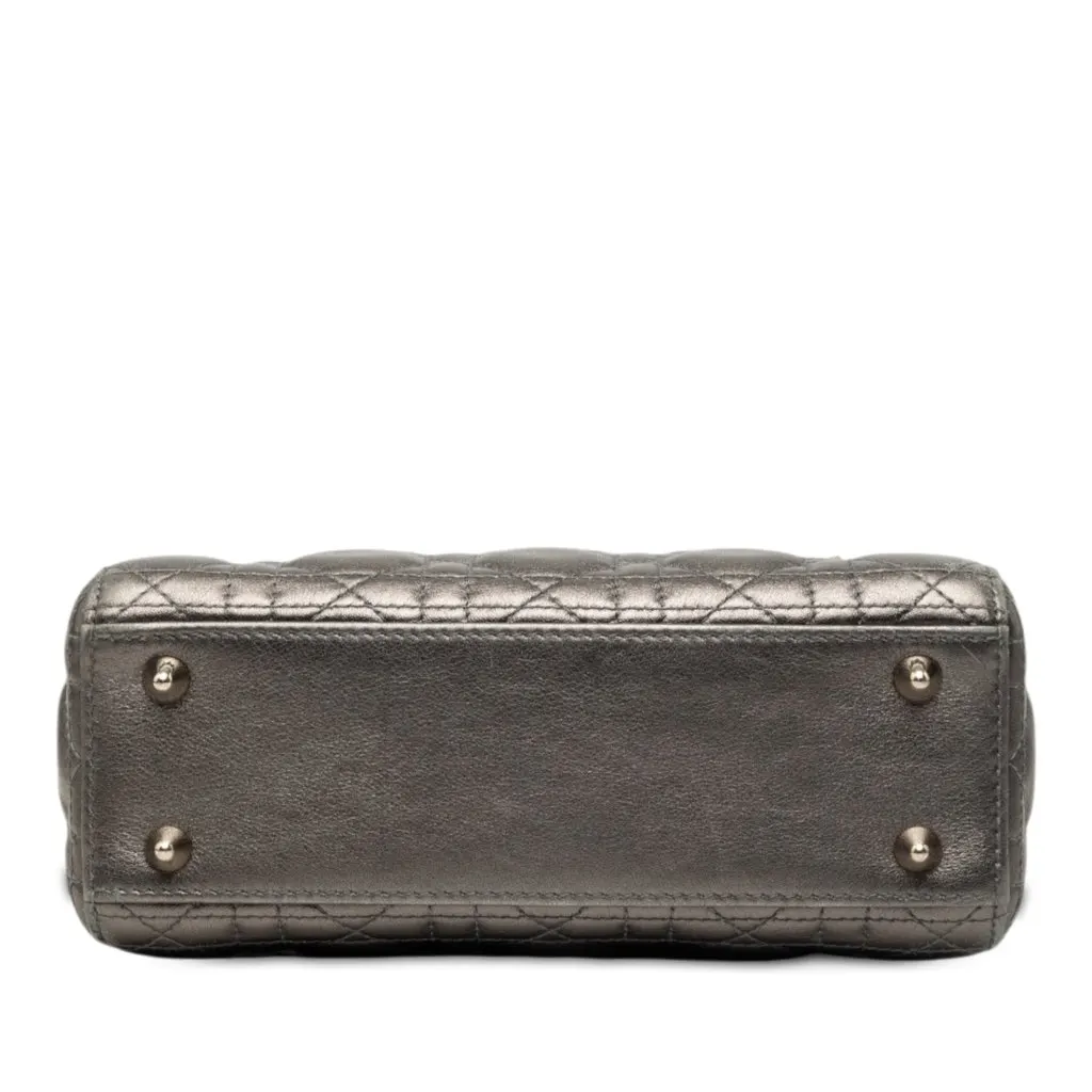 Dior Small Metallic Lambskin Cannage My ABCDior Lady Dior MultiColor Leather Very good - Inside View